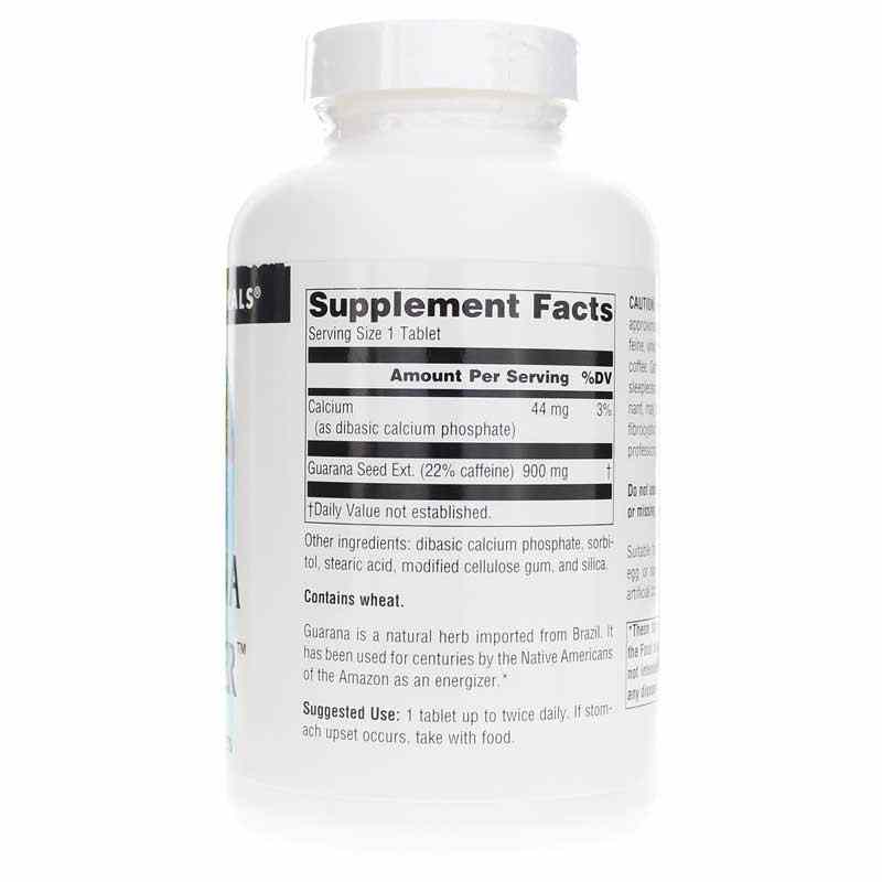 Guarana Energizer 900 Mg, 200 Tablets, by Source Naturals, image #2