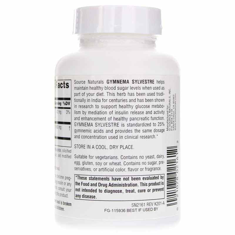 Gymnema Sylvestre, 120 Tablets, by Source Naturals, image #3