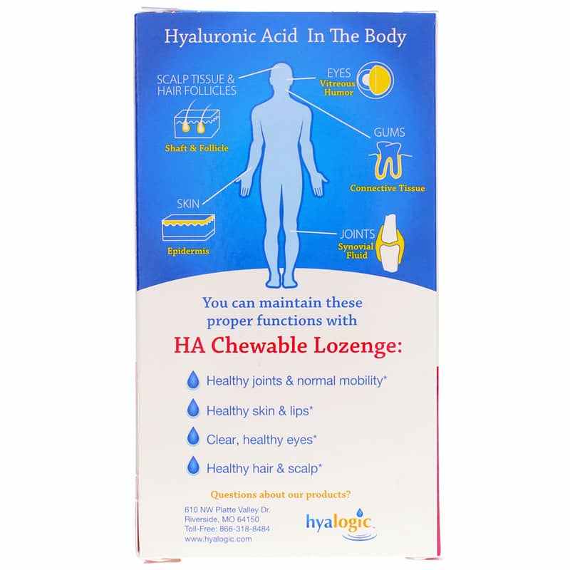 HA Chewable Lozenge for Joints Skin & Eyes, by Hyalogic, image #3