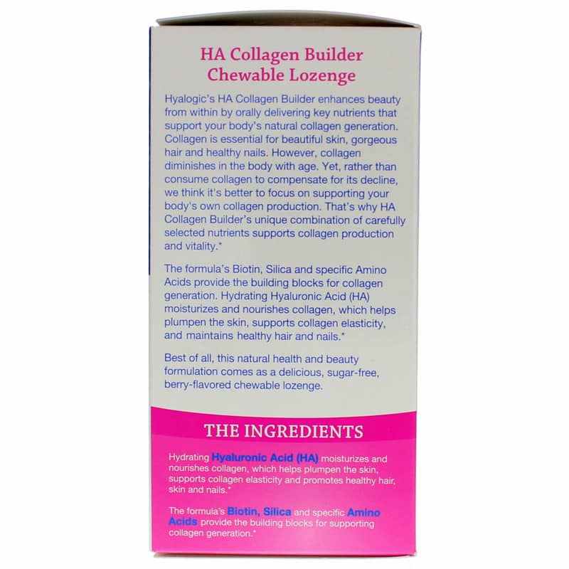 Ha Routine Collagen HA Collagen Builder Lozenge for Hair Skin & Nails, Hyalogic ...
