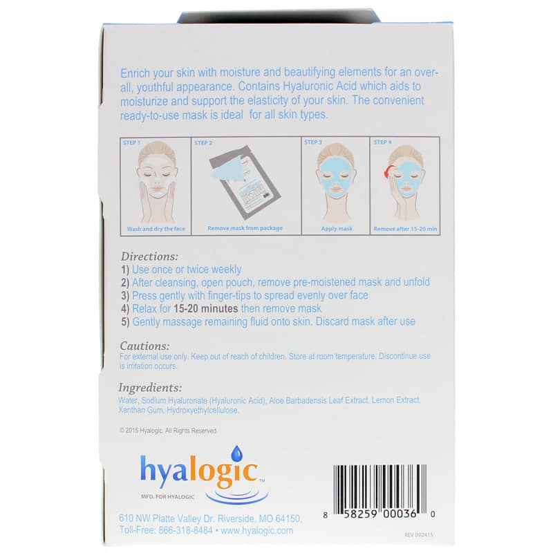 HA Moisture Mask with Hyaluronic Acid, by Hyalogic, image #3