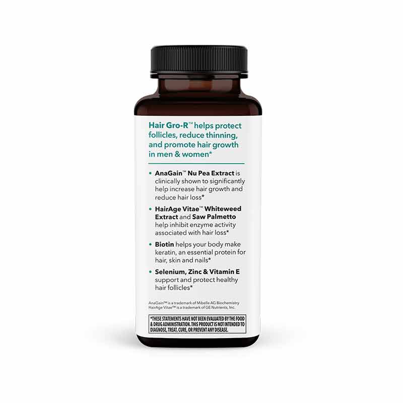 Hair Gro-R, 60 Veg Capsules, by LifeSeasons, image #3