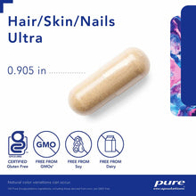 Beige capsule supplement with product name and certification badges for gluten-free, GMO-free, soy-free, and dairy-free on wh