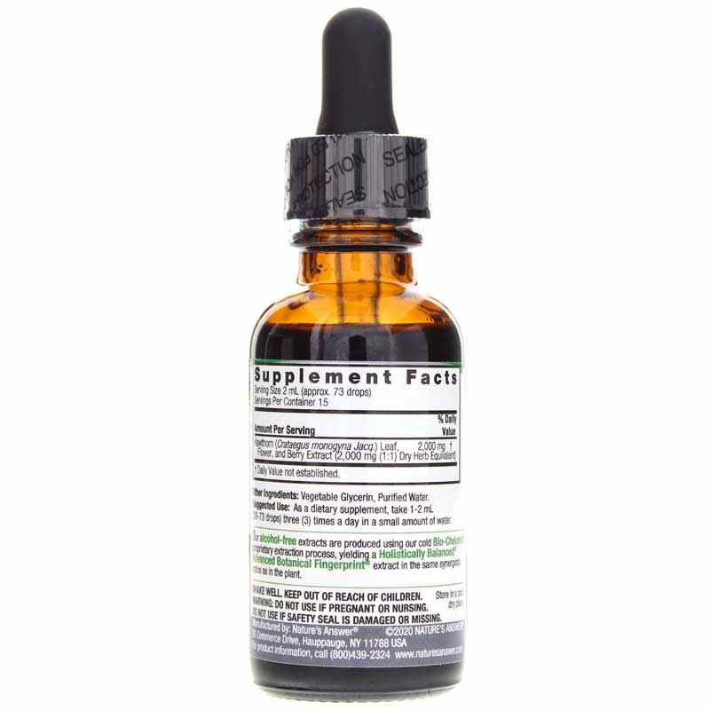 Hawthorn Extract Alcohol-Free, by Natures Answer, image #2