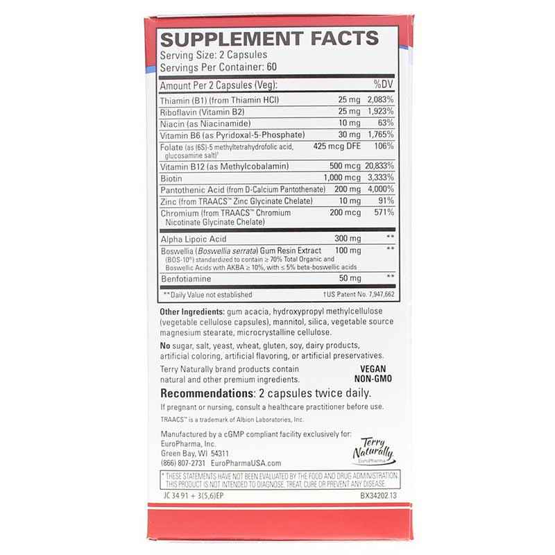 Healthy Feet & Nerves, 120 Capsules, by Terry Naturally, image #2