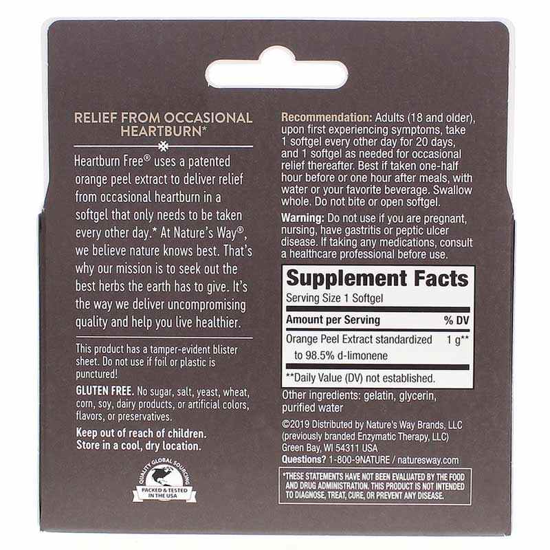 Heartburn Free, by Natures Way, image #2