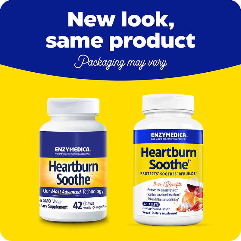 Heartburn Soothe, 42 Chews, by Enzymedica, image #9