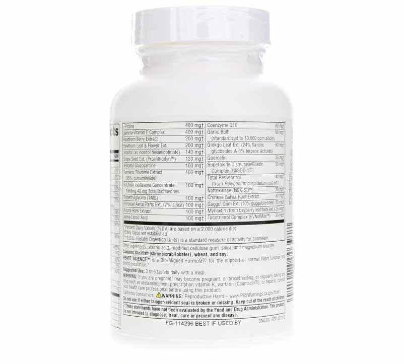 HeartScience, 30 Tablets, by Source Naturals, image #3