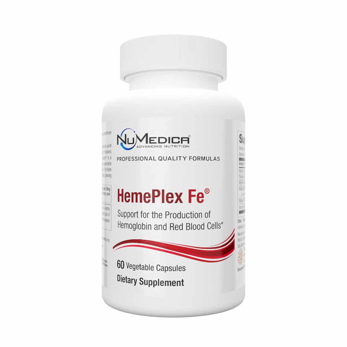 HemePlex Fe, 60 Veg Capsules, by NuMedica