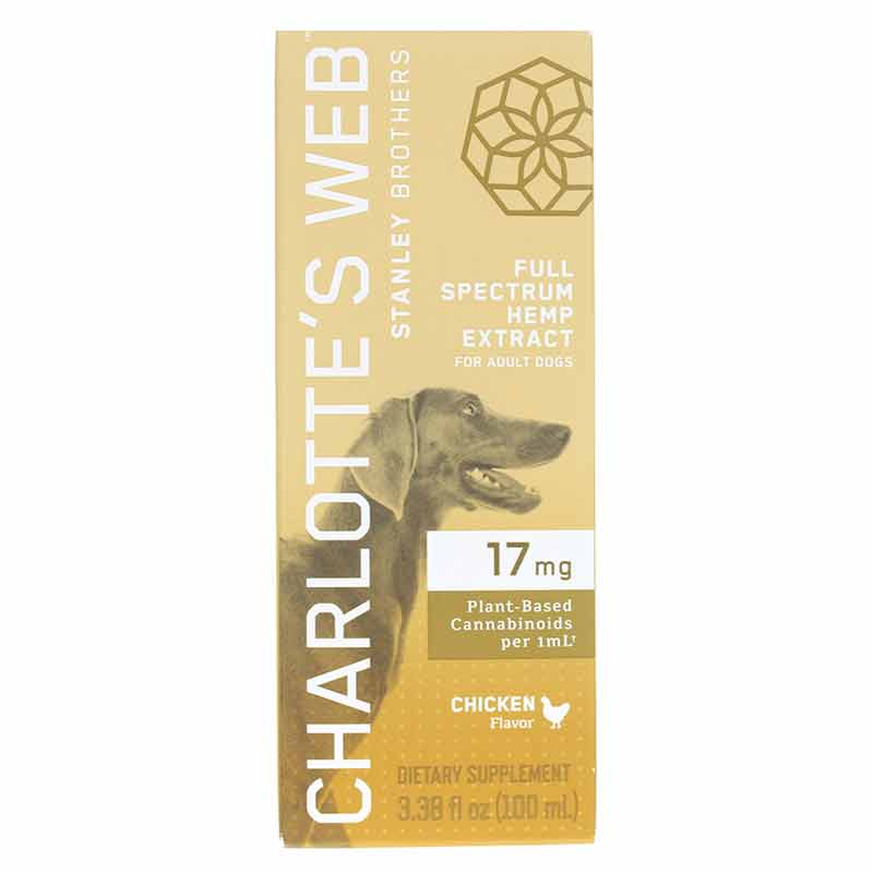 Hemp Extract for Adult Dogs 17 Mg, Chicken, 3.38 Oz, by Charlottes Web