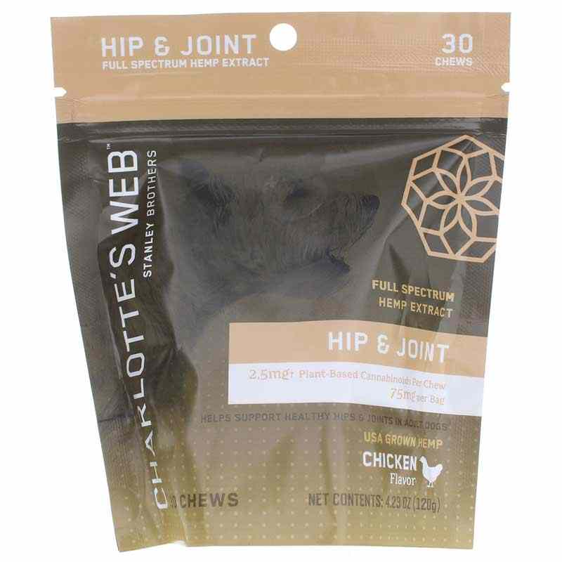 Hemp Extract Infused Chews Hip & Joint for Adult Dogs, by Charlottes Web