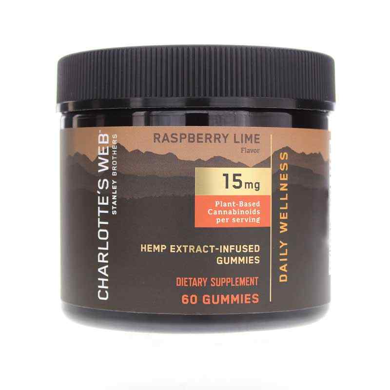 Hemp Extract-Infused Gummies Daily Wellness 15 Mg, 60 Gummies, by Charlottes Web