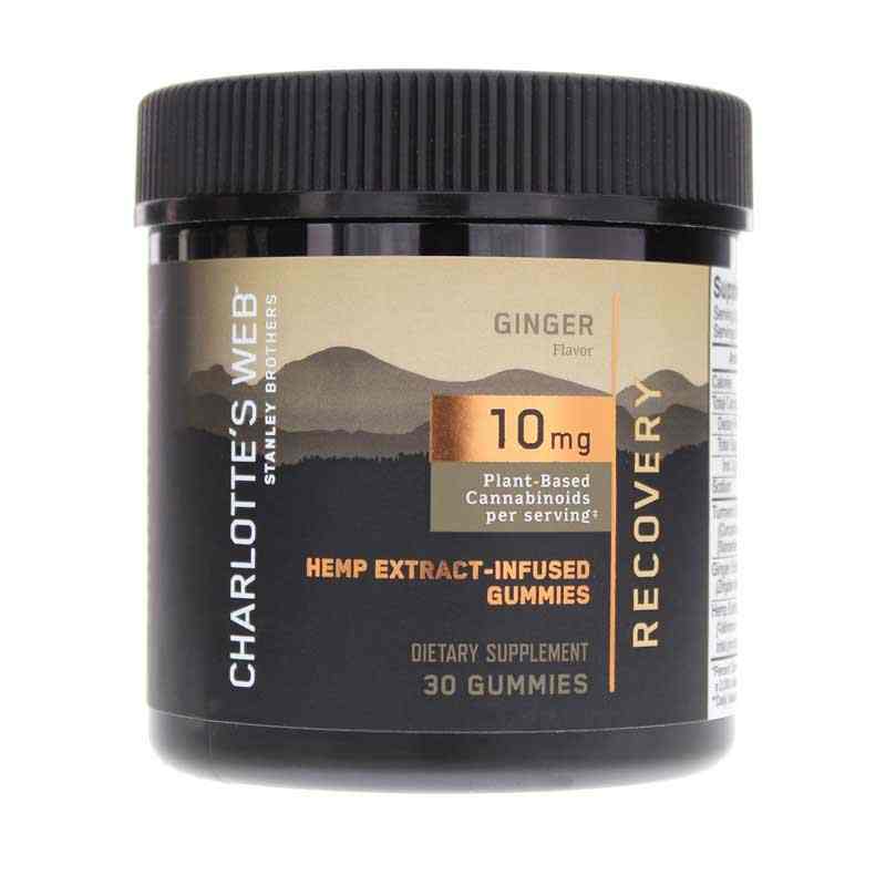 Hemp Extract-Infused Gummies Recovery Ginger Flavor, 30 Gummies, by Charlottes Web