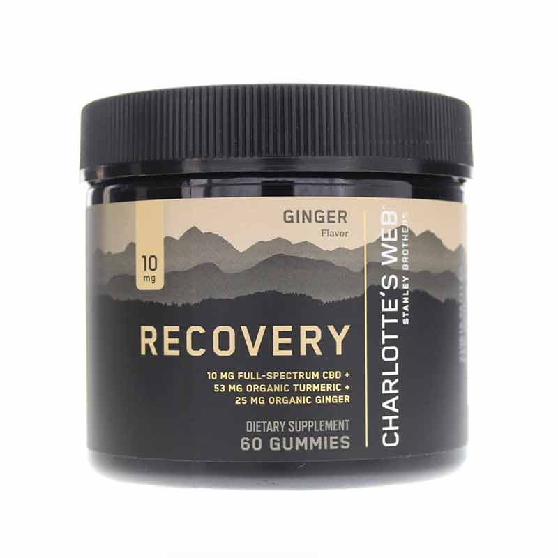 Hemp Extract-Infused Gummies Recovery Ginger Flavor, 60 Gummies, by Charlottes Web