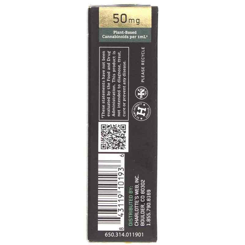 Hemp Extract Original Formula 50 Mg, Mint Chocolate, .34 Oz, by Charlottes Web, image #3