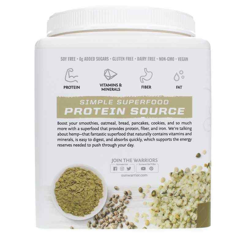 Hemp Protein Organic, Unflavored, 26.4 Oz, by Sunwarrior, image #3