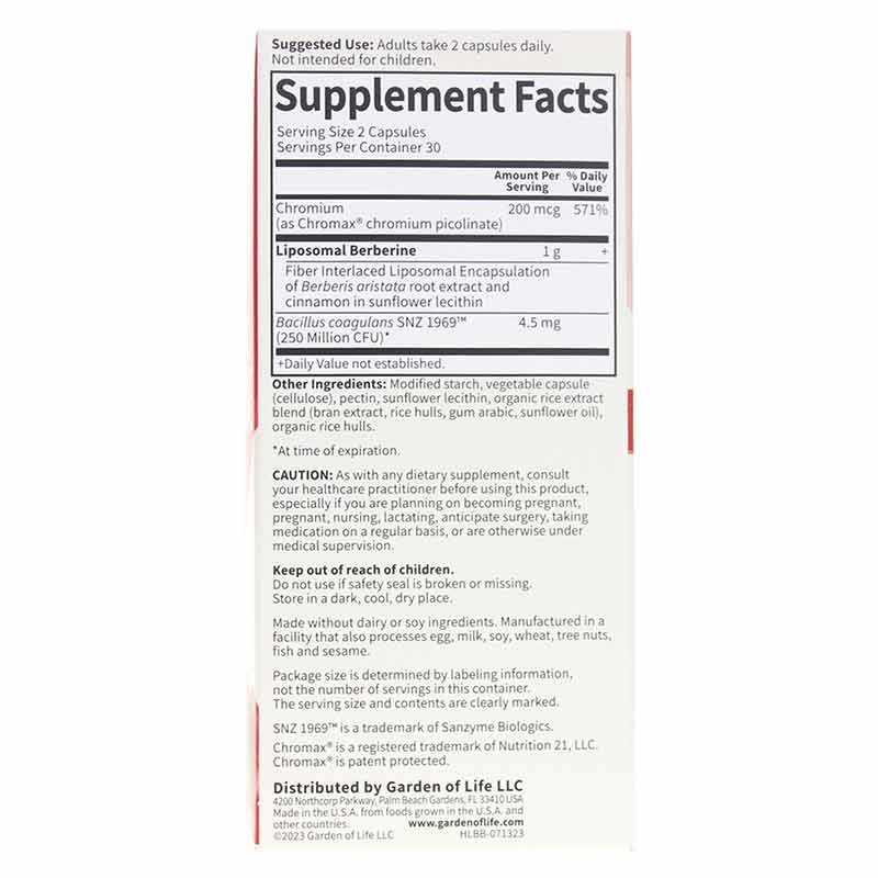 Herbals Liposomal Berberine, by Garden of Life, image #2