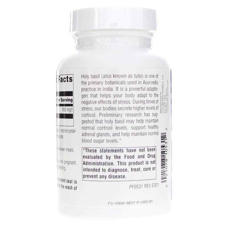 Holy Basil Extract 450 Mg, 120 Capsules, by Planetary Herbals, image #3