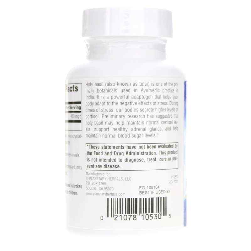 Holy Basil Extract 450 Mg, 60 Capsules, by Planetary Herbals, image #3