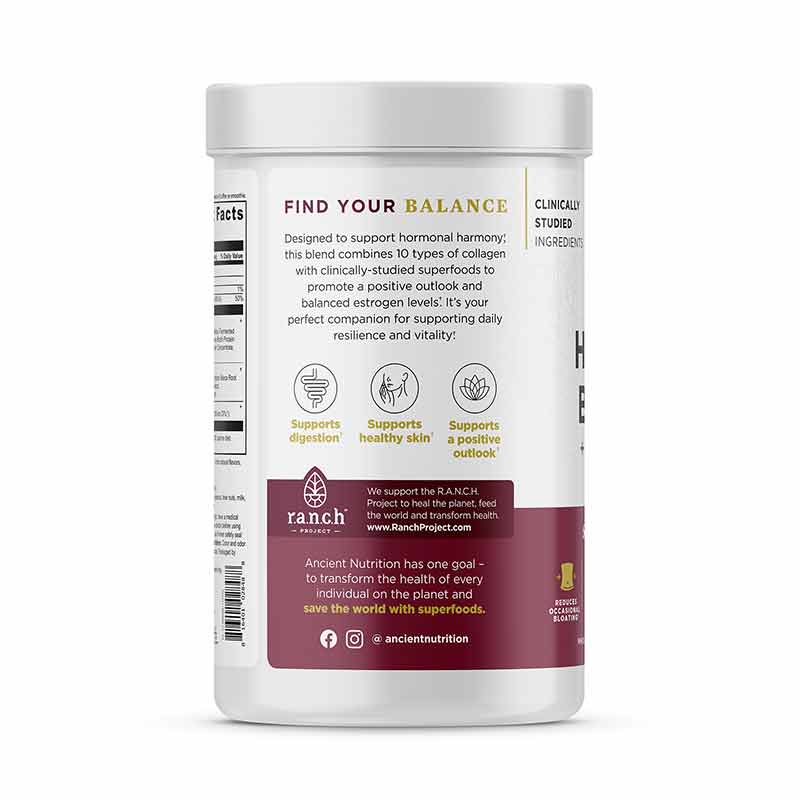 Hormone Balance + Collagen, Vanilla, 25 Servings, by Ancient Nutrition, image #2