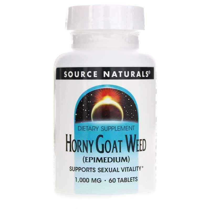Horny Goat Weed 1000 Mg, 60 Tablets, by Source Naturals