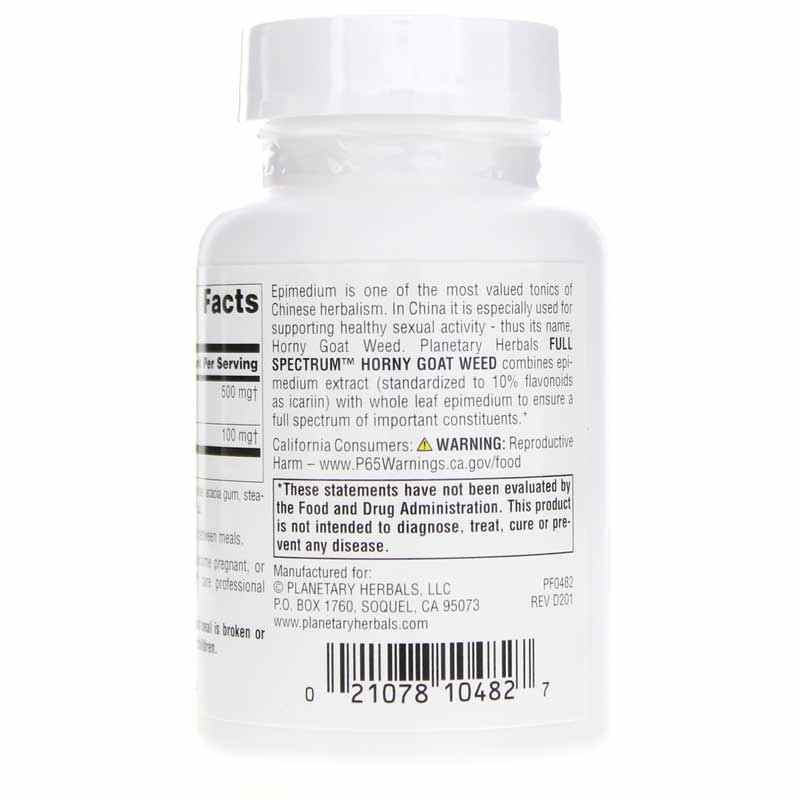 Horny Goat Weed 600 Mg Full Spectrum, 90 Tablets, by Planetary Herbals, image #3
