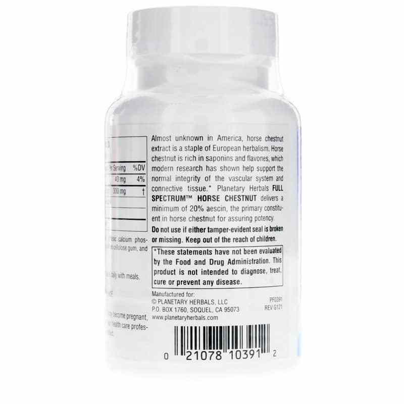 Horse Chestnut 300 Mg Full Spectrum, by Planetary Herbals, image #3