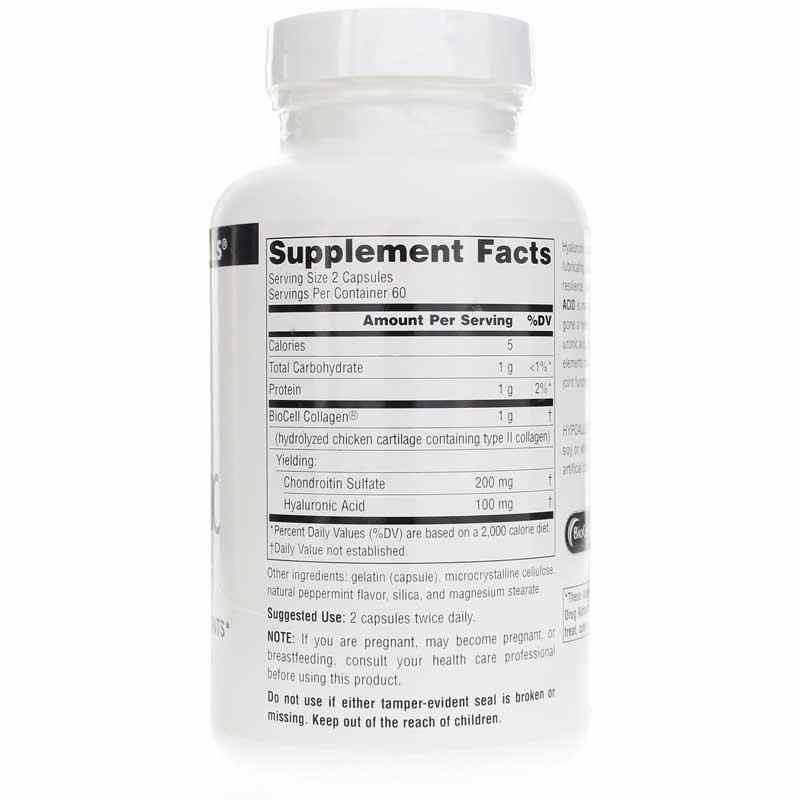 Hyaluronic Acid 50 Mg Capsules, 120 Capsules, by Source Naturals, image #2