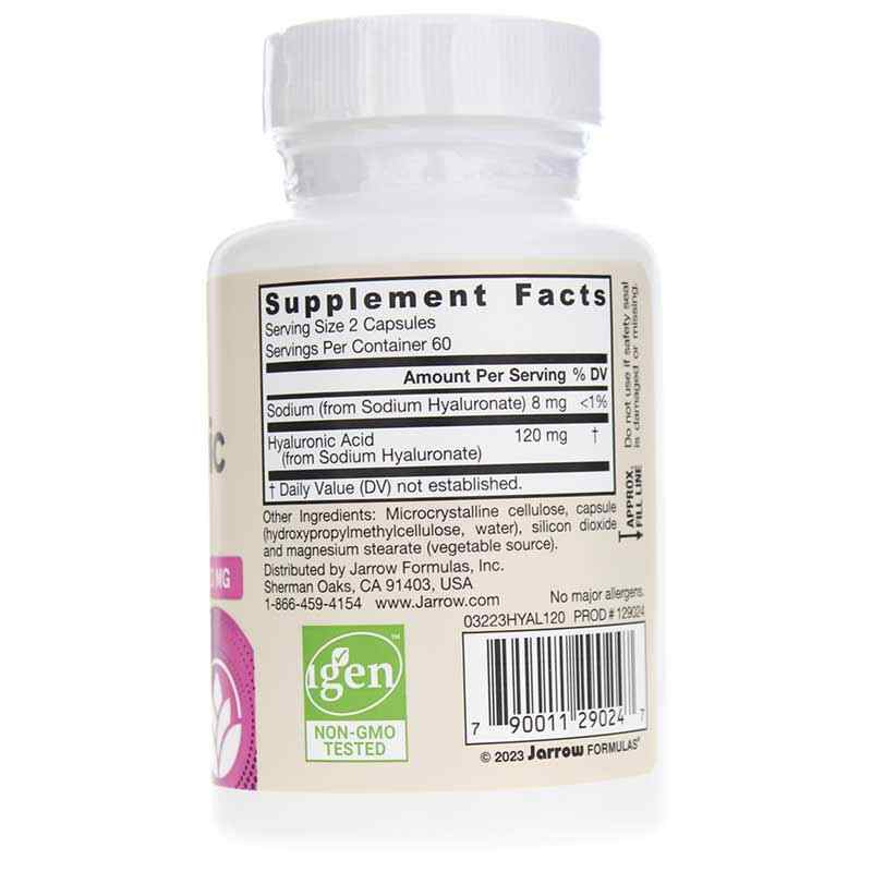 Hyaluronic Acid, 120 Veg Capsules, by Jarrow Formulas, image #2