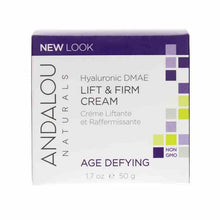 Hyaluronic DMAE Lift & Firm Cream, Age Defying Formula, by Andalou Naturals