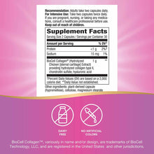Supplement Facts label for Hydraplenish capsules displaying dosage, nutritional information, and dairy-free and no artificial