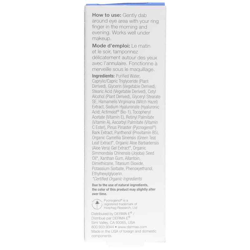 Hydrating Eye Cream Hyaluronic Acid, by Derma E, image #3