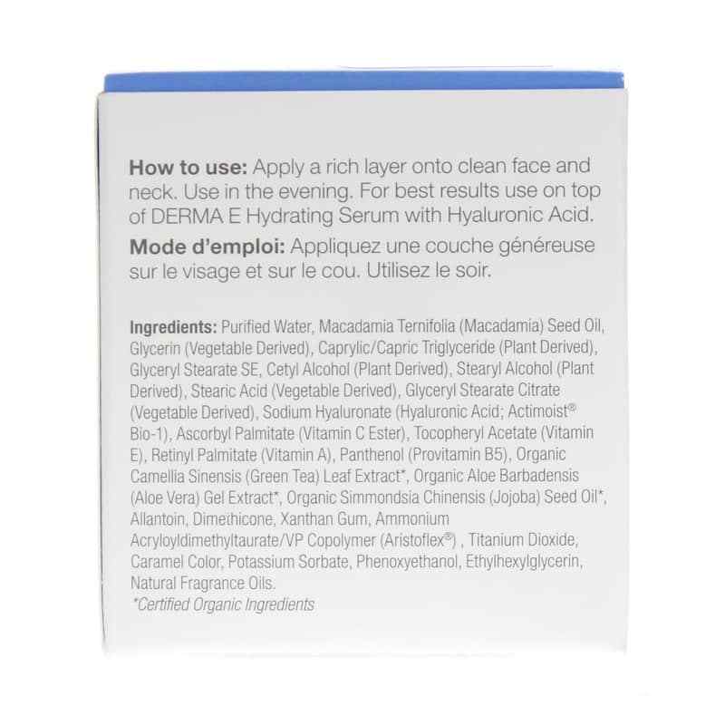 Hydrating Night Cream Hyaluronic Acid, by Derma E, image #3