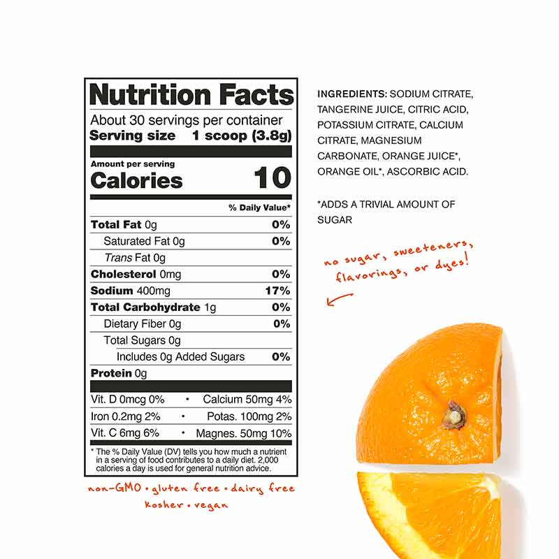 Hydration Everyday Drink Mix, Tangerine Orange, 30 Servings, by Skratch Labs, image #3