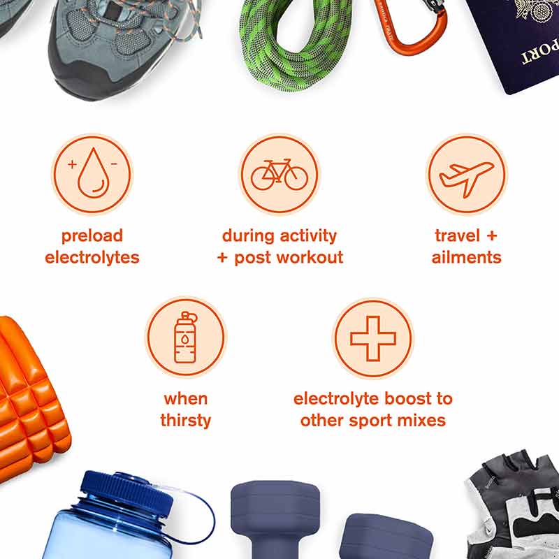 Hydration Everyday Drink Mix Singles, Tangerine Orange, 15 Sticks, by Skratch Labs, image #6