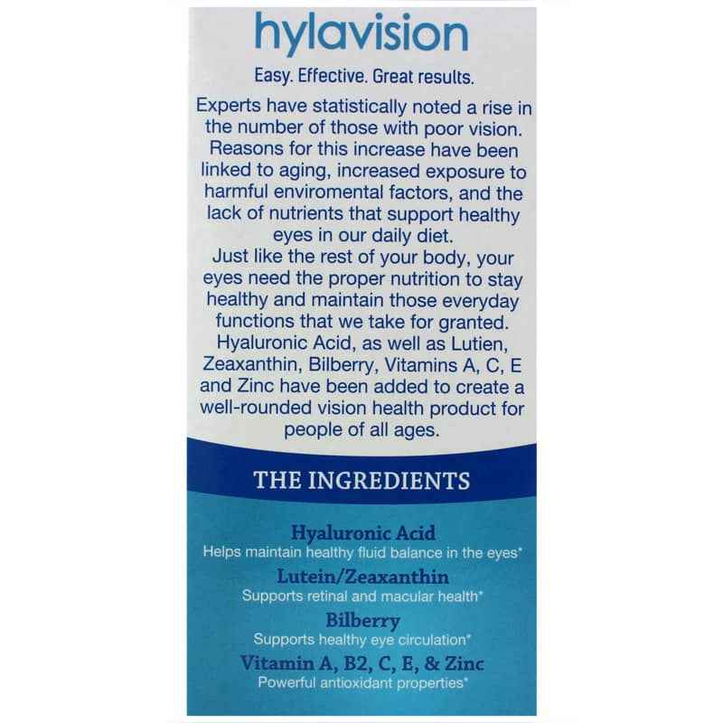 Hylavision Hyaluronic Acid for Eye Health, by Hyalogic, image #3