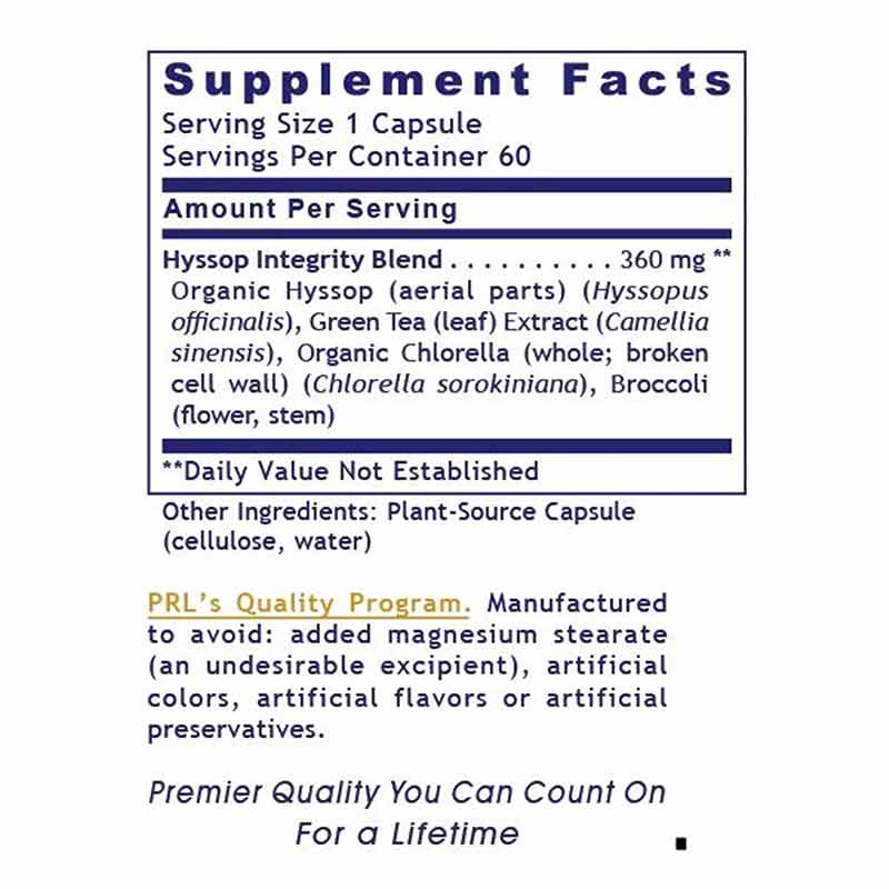 Hyssinol Hyssop Complex Formula, by Premier Research Labs, image #4