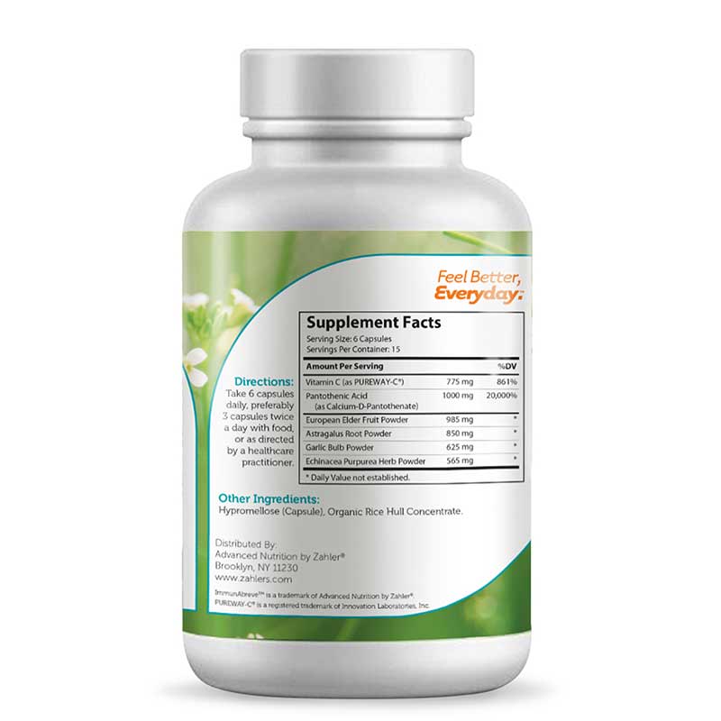 ImmunAbreve Complete Immune Support, 90 Capsules, by Zahler, image #3
