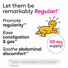 BioGaia probiotic drops packaging with text describing benefits and yellow smiling baby character graphic, 50 day supply indi