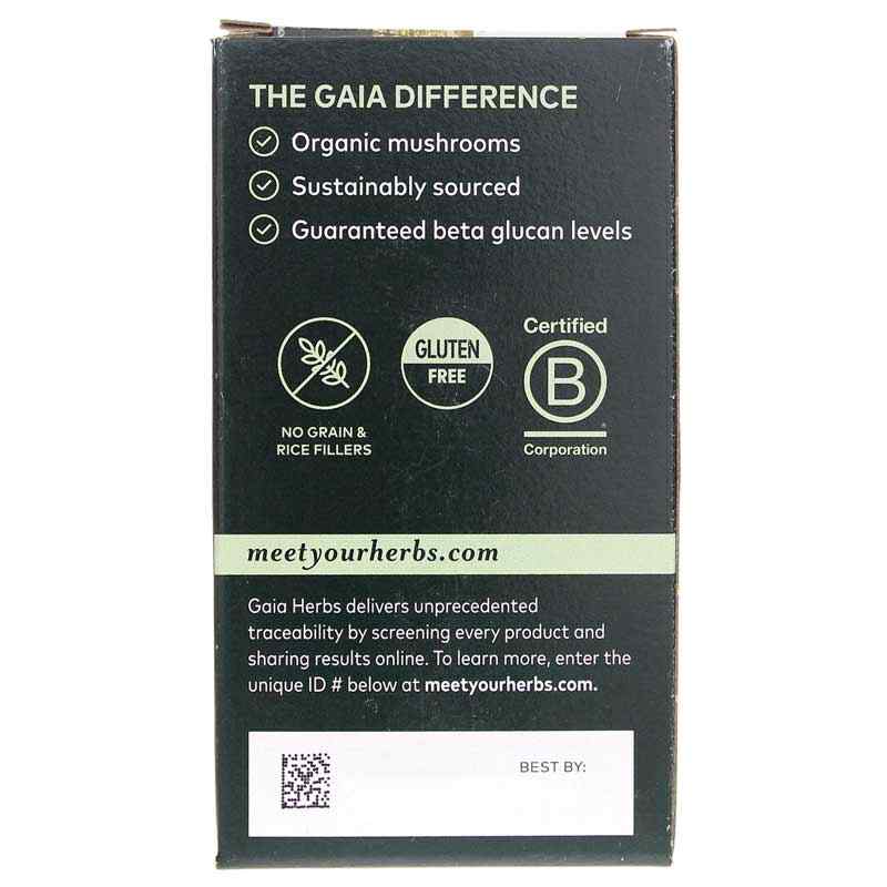 Immune Mushroom Blend, 40 Vegan Capsules, by Gaia Herbs, image #3