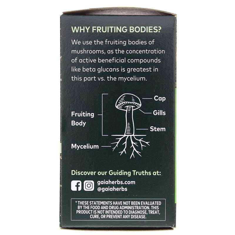 Immune Mushroom Blend, 40 Vegan Capsules, by Gaia Herbs, image #4