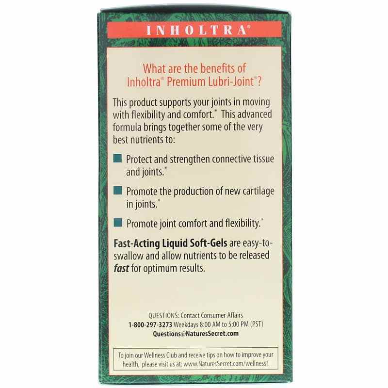 Inholtra Premium Lubri-Joint Softgels, by Natures Secret, image #4