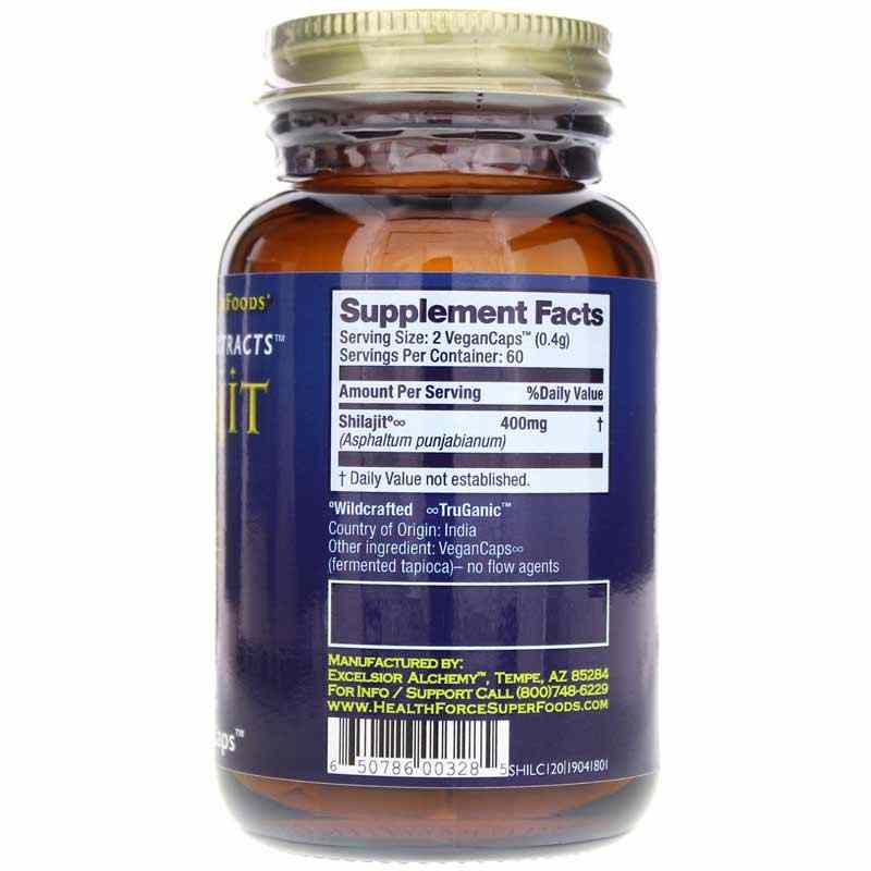Integrity Extracts Shilajit, 120 Vegan Capsules, by Healthforce Superfoods, image #2