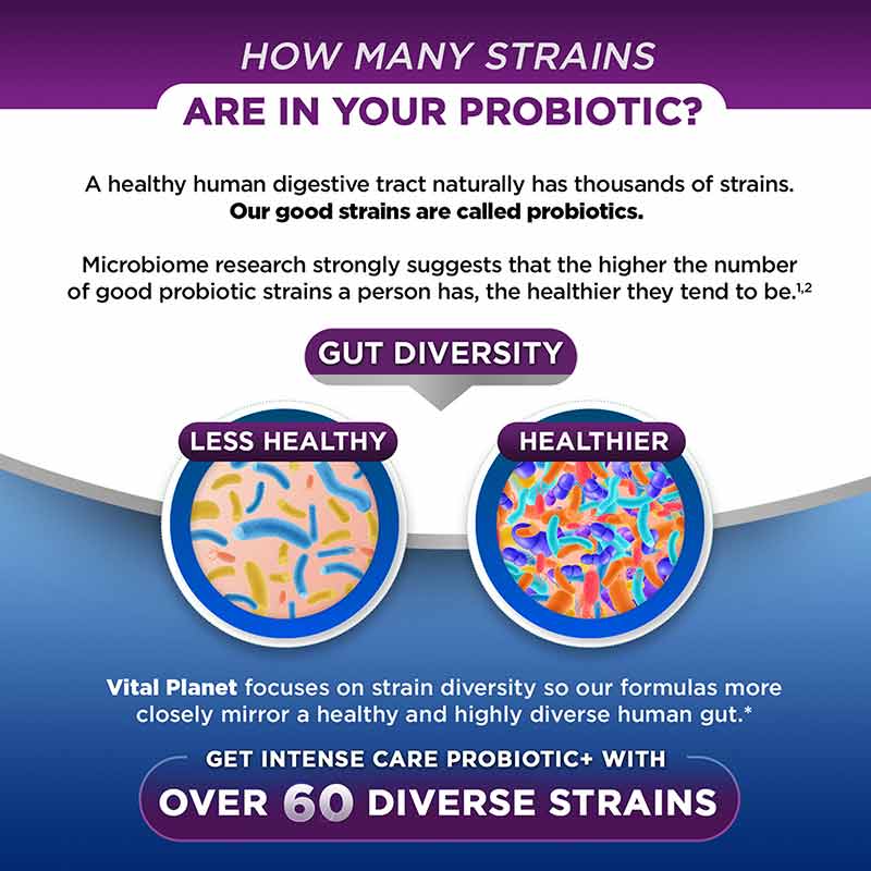 Intense Care Probiotic Brain + Mood, 30 Veg Capsules, by Vital Planet, image #4