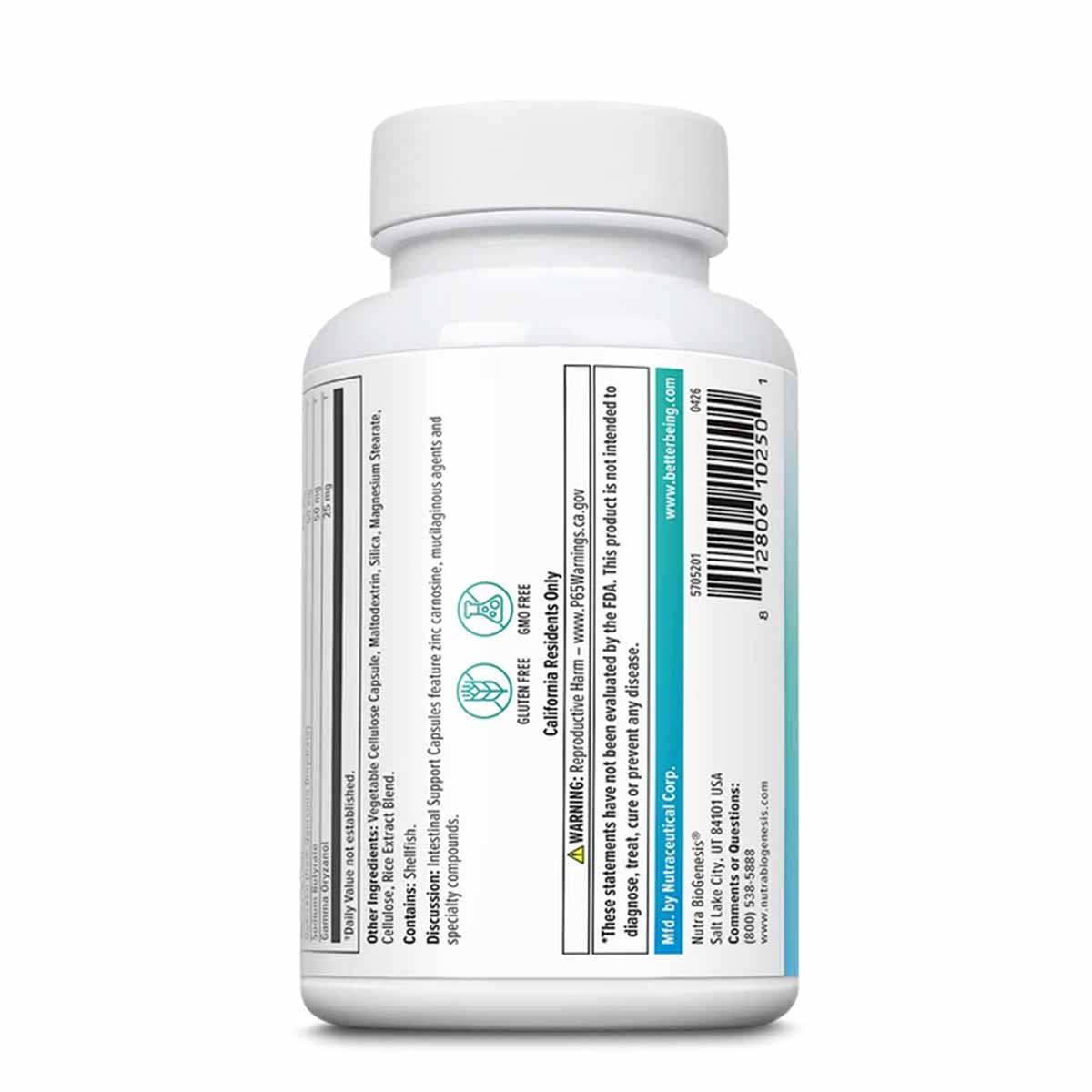 Intestinal Support Capsules, 120 Capsules, by Nutra Biogenesis