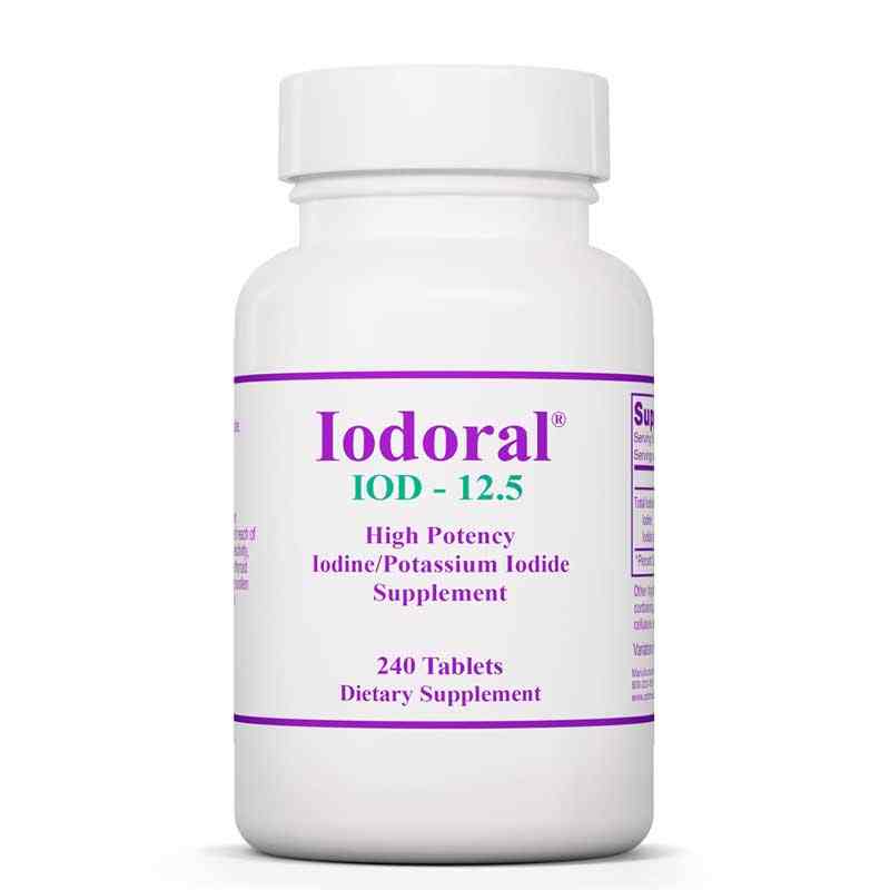 Iodoral 12.5 Mg Iodine/Potassium Iodide, 240 Tablets, by Optimox