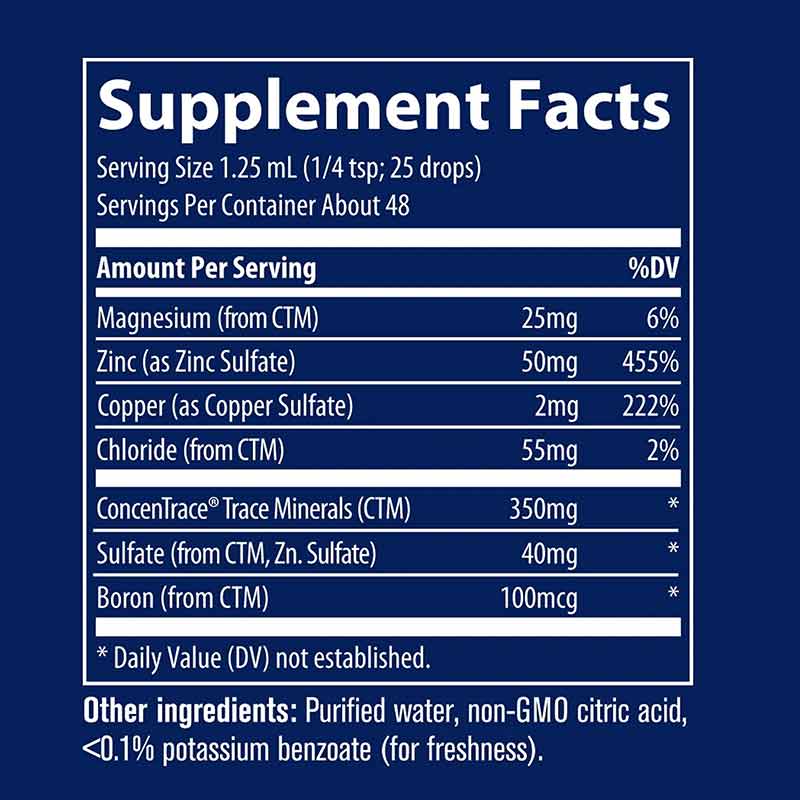 Ionic Zinc 50 Mg, by Trace Minerals Research, image #2