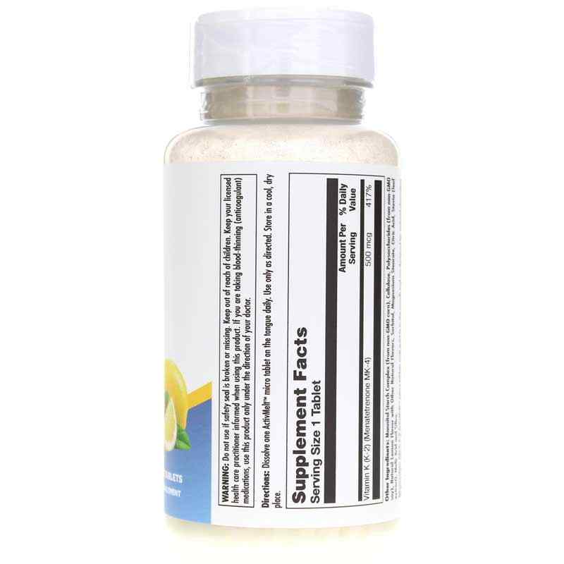 K-2 500 Mcg ActivMelt, Lemon, by Kal, image #2