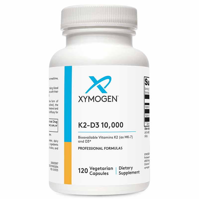 K2-D3 10000, 120 Veg Capsules, by Xymogen