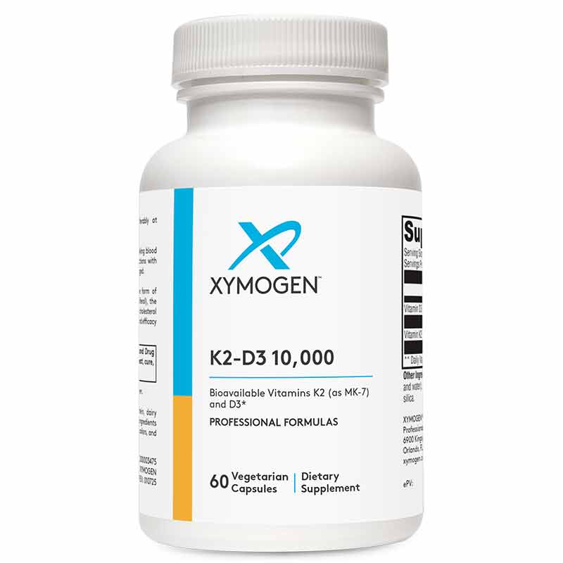 K2-D3 10000, 60 Veg Capsules, by Xymogen
